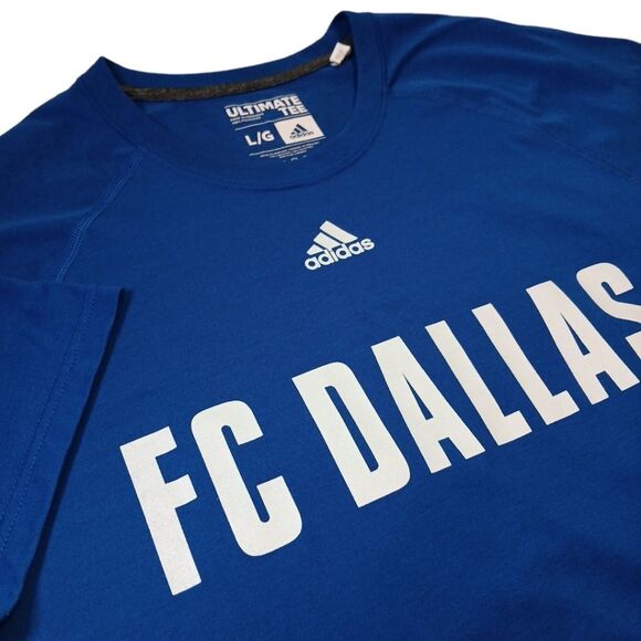 Adidas Ultimate Tee FC Dallas MLS Short Sleeve Size Large men's‎ - Picture 1 of 4
